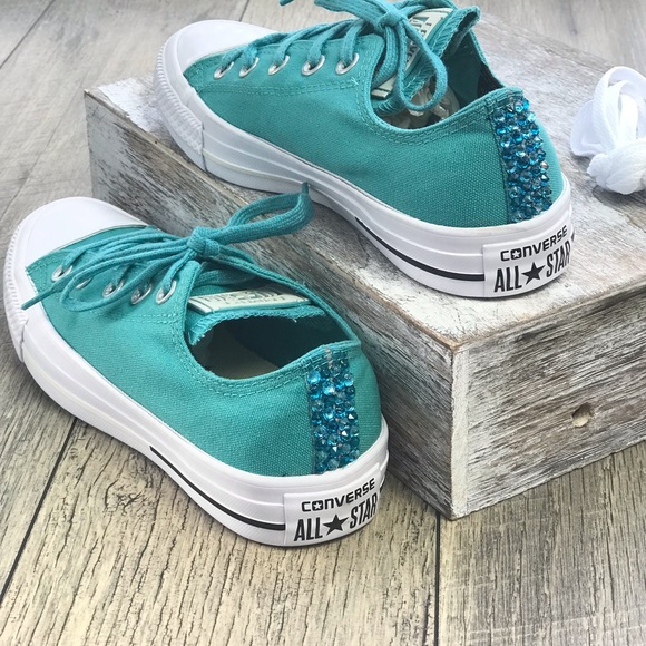 Converse&Crystal Shield Canvas OX Aegean Aqua W - Picture 2 of 8